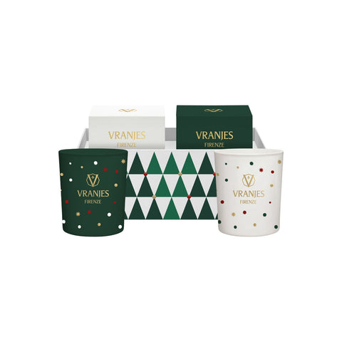 GIFT BOX CANDELE 200GR+200GR PANFORTE E ALBERO DI NATALE DR VRANJES