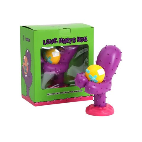 OGGETTO DECORATIVO IN RESINA LOVE HURTS YOU 20,7X16X25,4 PURPLE 09011P SELETTI