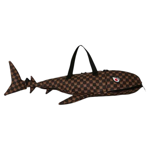 BORSA DUFFLE SHARKS IN PARIS WTF BUBBLE 910D9486NSZ BROWN SPRAYGROUND