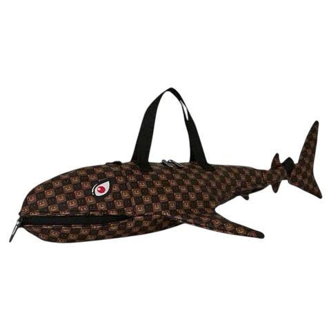 BORSA DUFFLE SHARKS IN PARIS WTF BUBBLE 910D9486NSZ BROWN SPRAYGROUND