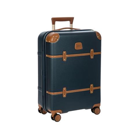 "TROLLEY IATA BRIC'S BELLAGIO 38X55X23 BLUE/LEATHER"