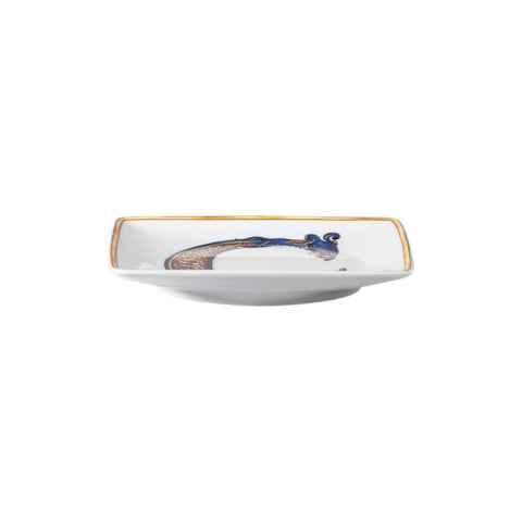 PIATTINO QUADRATO 15253 HOLIDAY ALPHABET C VERSACE 403683 WHITE ROSENTHAL