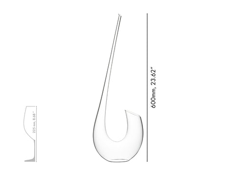 DECANTER HANDMADE 750 CCM SWAN 2007/02 RIEDEL TRANSPARENT
