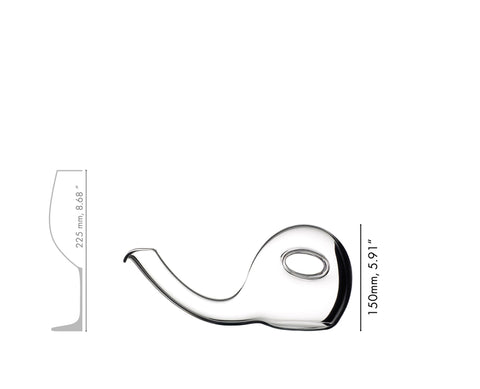 DECANTER HANDMADE 750 CCM ESCARGOT 2011/02 RIEDEL TRANSPARENT