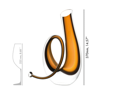 DECANTER HANDMADE 750 CCM HORN 2014/02 RIEDEL TRANSPARENT