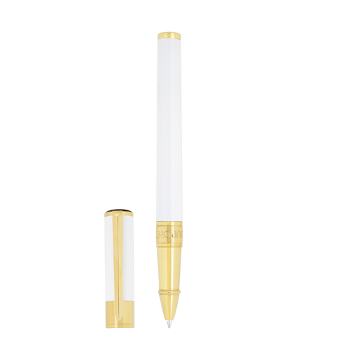 PENNA ROLLER WI INITIAL RB 272217 S.T. DUPONT WHITE/GOLDEN