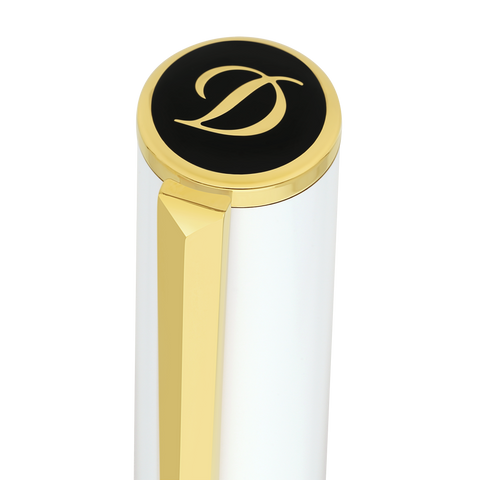 PENNA ROLLER WI INITIAL RB 272217 S.T. DUPONT WHITE/GOLDEN