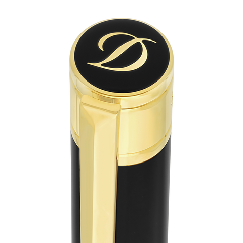 PENNA A SFERA W INITIAL BP 275202 S.T. DUPONT BLACK/GOLDEN