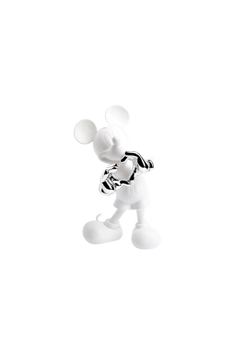 SCULPTURE MICKEY WITH LOVE WHITE & SILVER DISST03003KHBC LEBLON DELIENNE WHITE