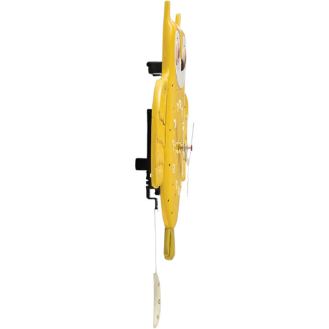 HORLOGE HIBOU OR YELLOW ALLEN DESIGNS