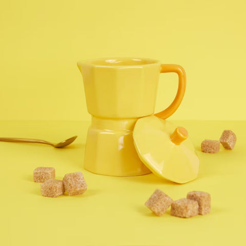 TAZZA MUG MOKA 350ML CERAMICA ART. 28045 GIALLO BALVI
