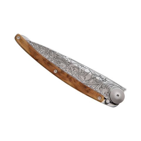 COLTELLINO TASCABILE TITANIUM JUNIPER WOOD NOUVEAU 1CB000014 DEEJO