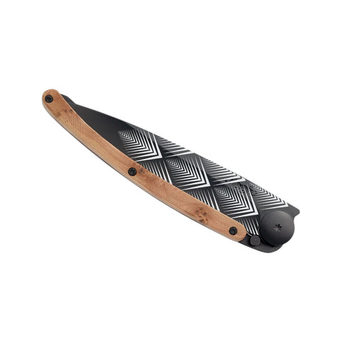 COLTELLINO TASCABILE BLACK JUNIPER WOOD ART DECO ART. 1GB000105 DEEJO