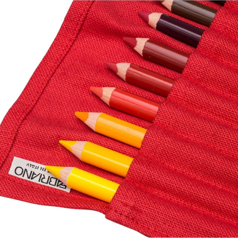 CARTUCCIERA FABRIANO 24 COLORI ROSSO