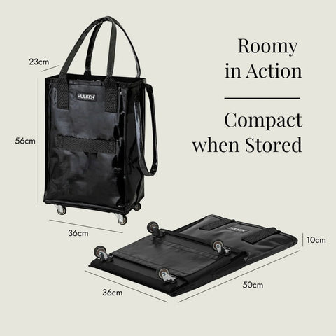 BORSA TROLLEY PER SPESA SMALL 4672991 BLACK HULKEN