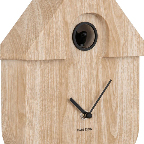 OROLOGIO WALL CLOCK MODERN CUCKOO KA5964WD LIGHT WOOD PRINT KARLSSON