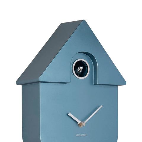 OROLOGIO WALL CLOCK MODERN CUCKOO KA5867DB METALLIC DARK BLUE KARLSSON