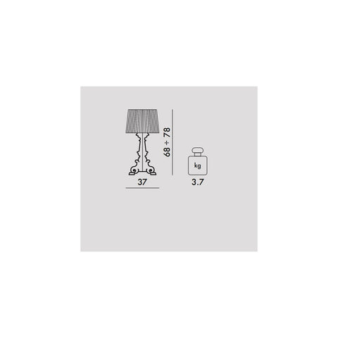 LAMPADA BOURGIE BIANCO OPACO ART 09077/03 KARTELL