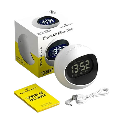 SVEGLIA CENTRE OF THE HEART LCD ALARM  LCD/COTE 2 WHITE NEWGATE