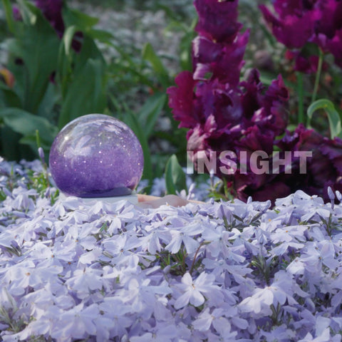 COOL SNOW GLOBES SERENITY SPHERES  SS003-PRPL PURPLE