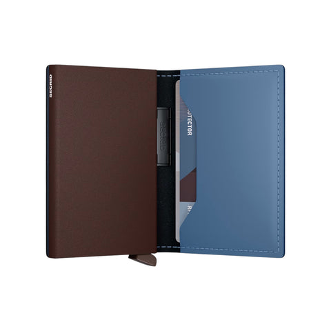 PORTAFOGLIO BANDWALLET MATTE BMA STEEL SECRID BLUE-BROWN