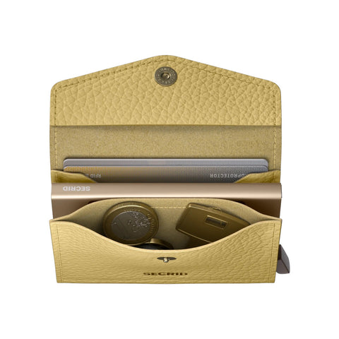 PORTAFOGLIO EPE-BUTTER YELLOW ENVELOPPE PEBBLE SECRID