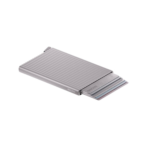 PORTACARTE PREMIUM CARDPROTECTOR FLUTED CFI-SILVER+ GREY SECRID