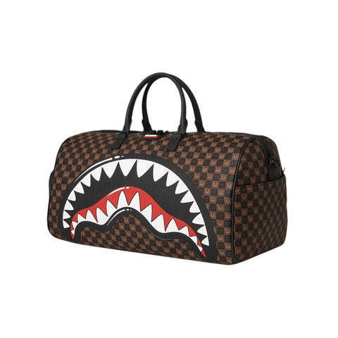 BORSONE DUFFLE SHARK IN PARIS WTF BUBBLE 910D9306NSZ BROWN SPRAYGROUND