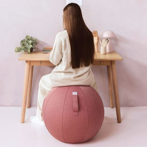 SGABELLO NEW LEIV FABRIC SEATING BALL DIAM. 60-65 PUCE VLUV