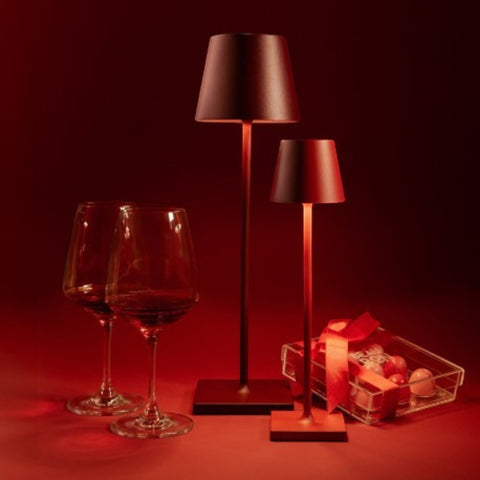 LAMPADA PRO TAVOLO POLDINA LD1340X3 BORDEAUX ZAFFERANO