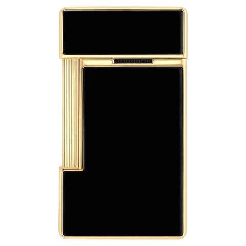 ACCENDINO LI SLIMMY BLACK LACQUER/GOLDEN 028222 S.T. DUPONT