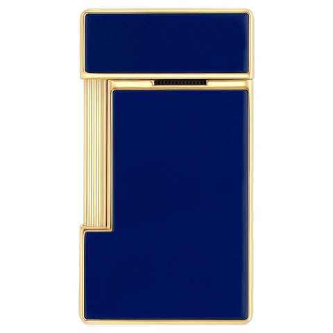 ACCENDINO LI SLIMMY BLUE LACQUER/GOLDEN 028225 S.T. DUPONT