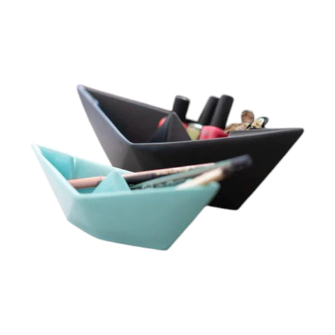 BARCHETTA ORIGAMI MEDIA BIANCA CERAMICHE CRESCENTINI ART. 2374