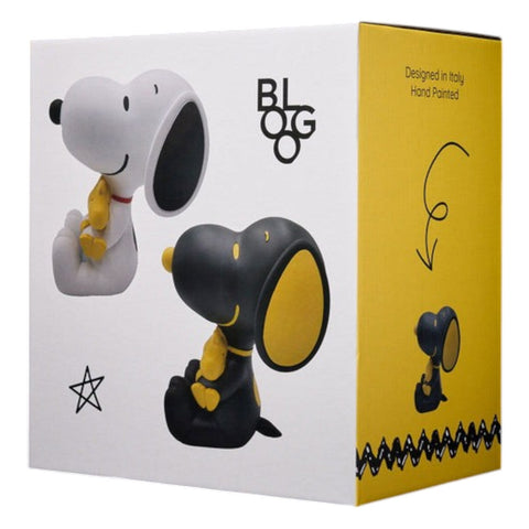 SNOOPY WOODSTOCK SNOO12-1206 12CM BLOGO DESIGN BLACK