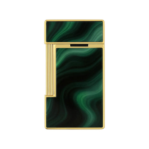 ACCENDINO LI SLIMMY GEODE ART. 028036 GREEN/GOLDEN S.T. DUPONT