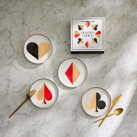 PIATTINI DEALER'S CHOICE CANAPE PLATE SET ART. 34621 JONATHAN ADLER