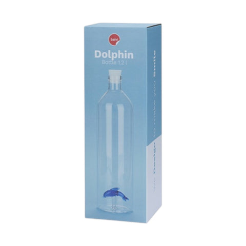 BALVI BOTTLE 1.2 LT BOROSYLLIC GLASS DOLPHIN ART 26545