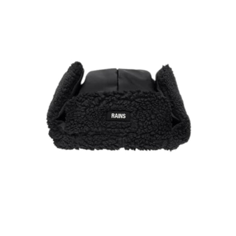 CAPPELLO FLEECE TRAPPER HAT S/M W2T3 20660 RAINS BLACK