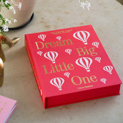 ALBUM PHOTO PRINTWORKS DREAM BIG LITTLE ONE PINK XL