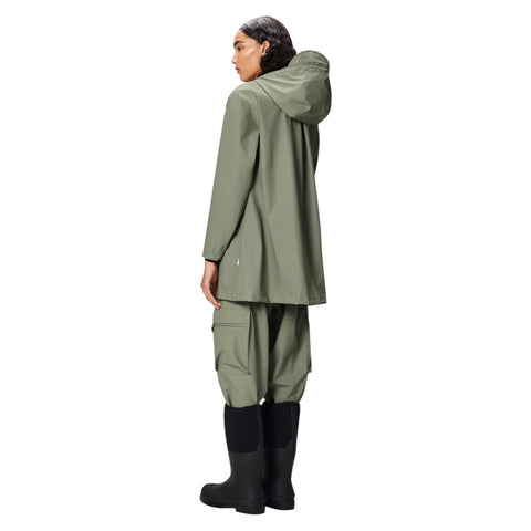 IMPERMEABILE A-LINE W JACKET XS W3 18050 RAINS DRIFT GREEN