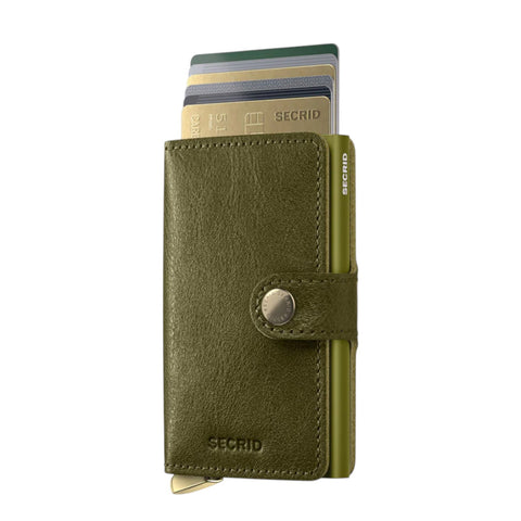 PORTAFOGLIO PREMIUM MINIWALLET BASCO MBC-OLIVE SECRID