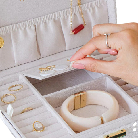 PORTAGIOIE DENISE TEDDY ART. SCAR-DENIS2-TDBN  MAISON SCARLETT BIANCO