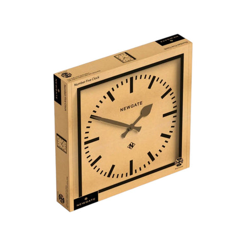 OROLOGIO NUMBER FIVE RAILWAY WALL CLOCK NUMFIV390KCY BLACK NEWGATE