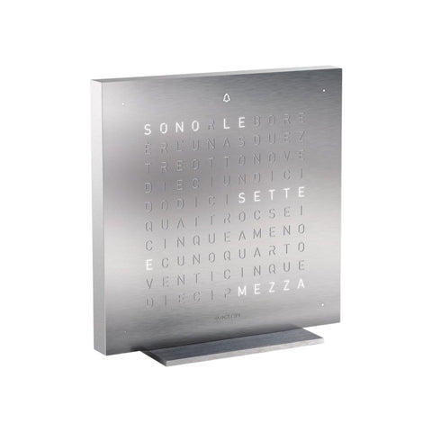 QLOCKTWO TOUCH 13,5X13,5 CM FULL METAL