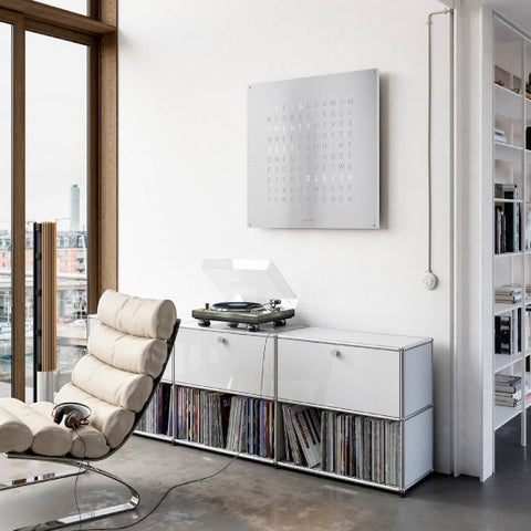 OROLOGIO LARGE 90X90 STAINLESS STELL QLOCKTWO