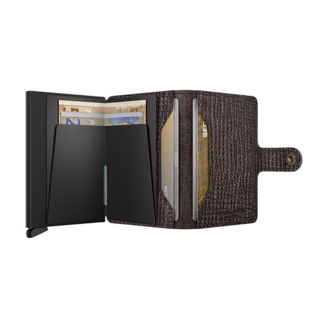 PORTAFOGLIO MINIWALLET PALMELLATO MPLM-BROWN SECRID