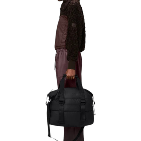 BORSONE PUFFER MIX WEEKEND BAG SMALL W3 14060 RAINS BLACK