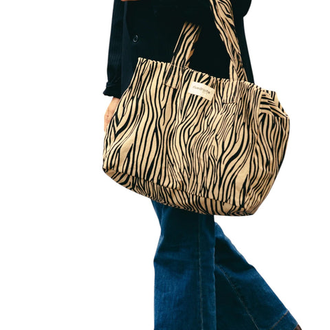 BORSA CELESTINS WILD TRIBE RIVEDROITE PARIS ZEBRA