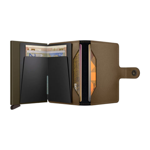 PORTAFOGLIO MINIWALLET MATTE SATINE MMS-BRONZE BROWN SECRID