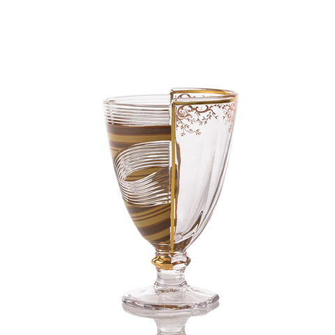 SET 3 BICCHIERI VETRO HYBRID PANNOTIA CM 9 H 14 09181 SELETTI MULTICOLOR